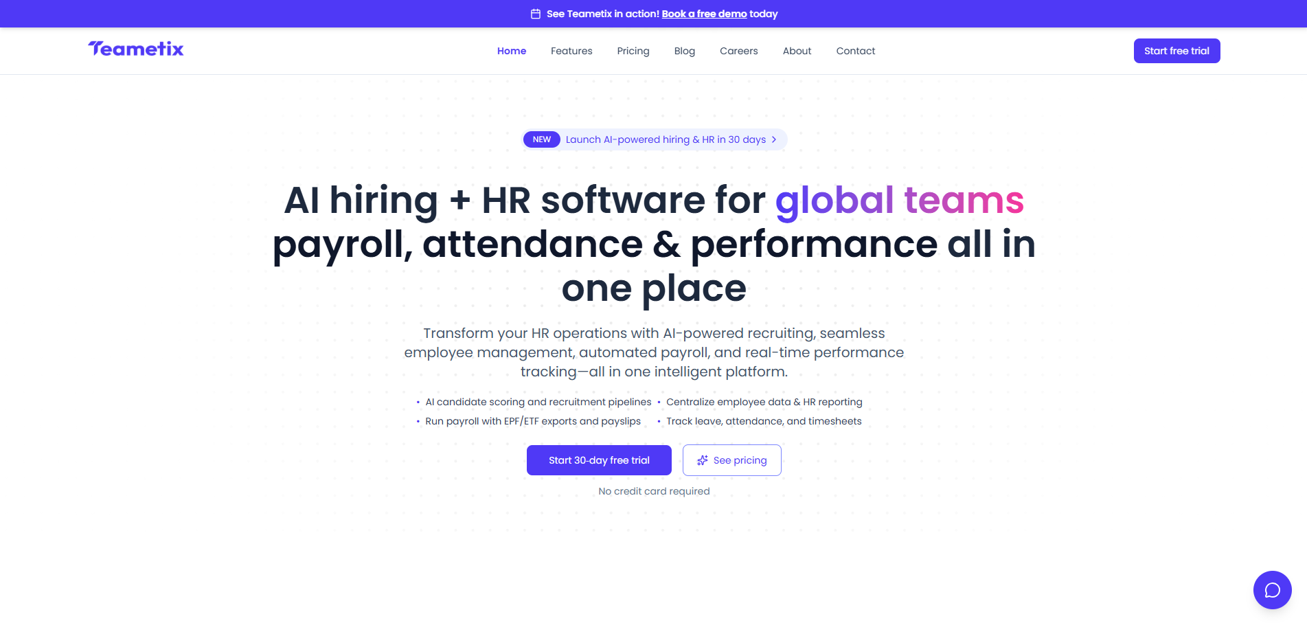 Teametix project - An AI-powered HR application that streamlines recruitment, e...
